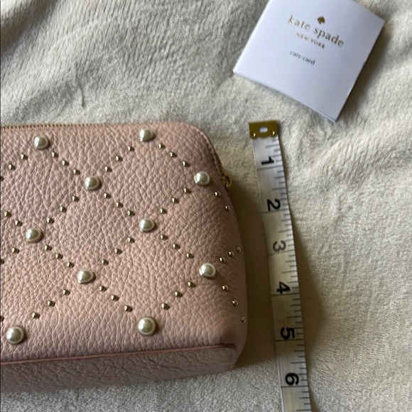 Kate Spade Pink Quilted Clutch with Gold Studs - Picture 10 of 12